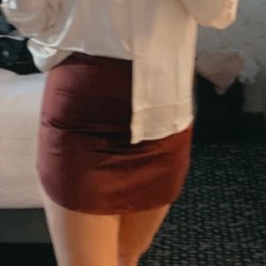 Maroon skirt